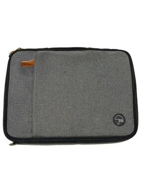 PKG X DRI 13 inch Laptop Sleeve Padded Case Multiple Pockets Zipper Gray 14x10.5